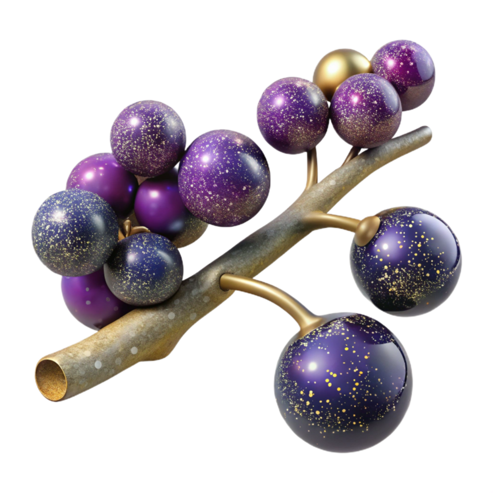 extraordinary creative Tree Branch with Berries Side View Isolated Cutout genuine png