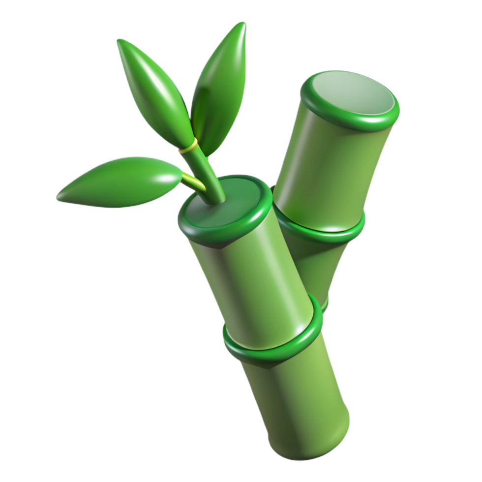 extraordinary traditional Green stem of bamboo genuine png