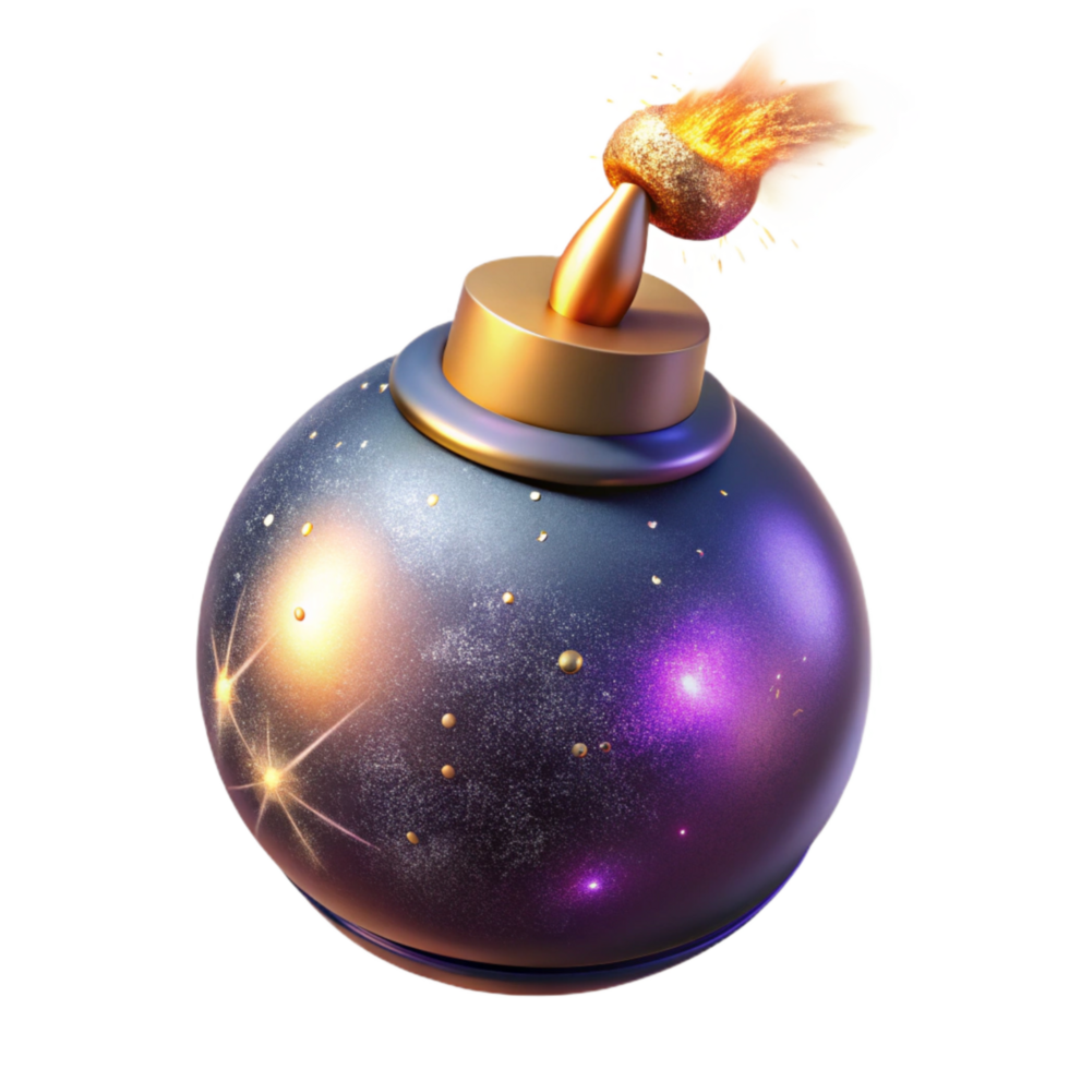 wonderful contemporary Unlit Bomb with Burning Fuse Isolated png