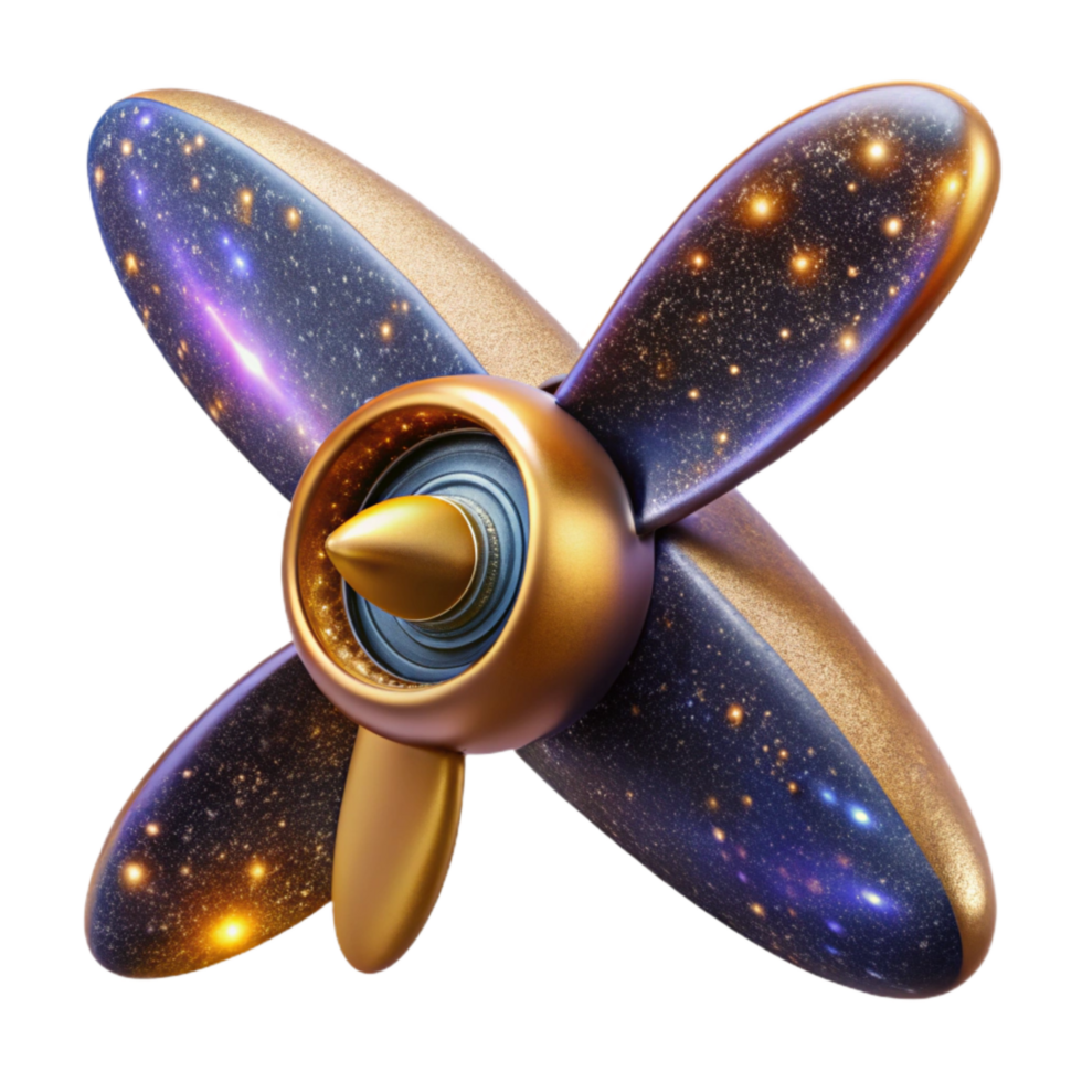 beautiful creative Vintage Airplane Propeller Close Up Isolated genuine png
