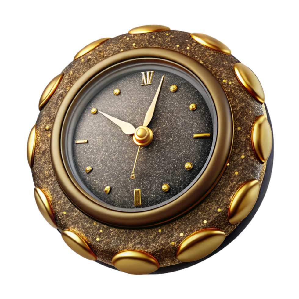 wonderful traditional Vintage Clock Face Close Up Isolated png