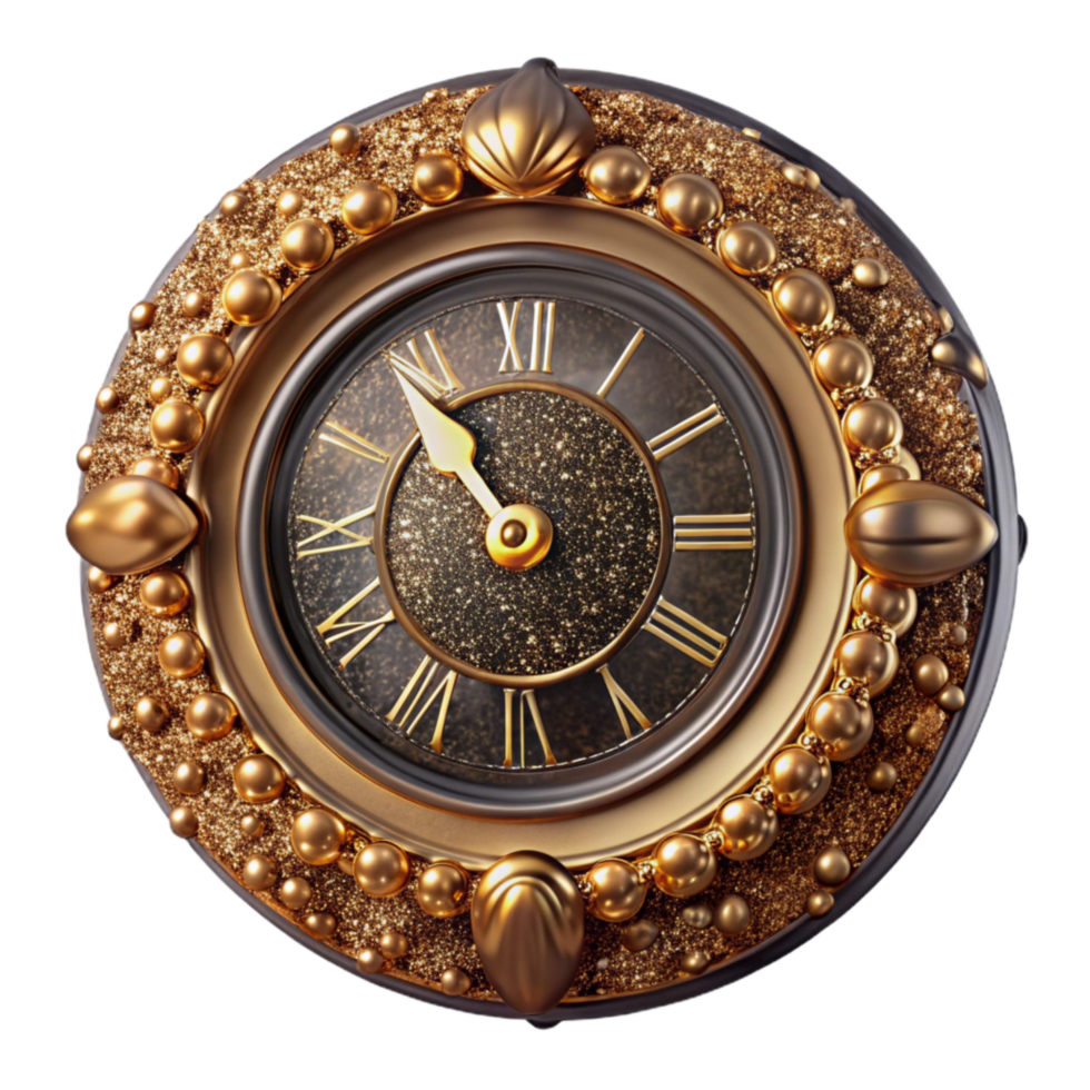 magnificent artistic Vintage Clock Face Close Up Isolated genuine png