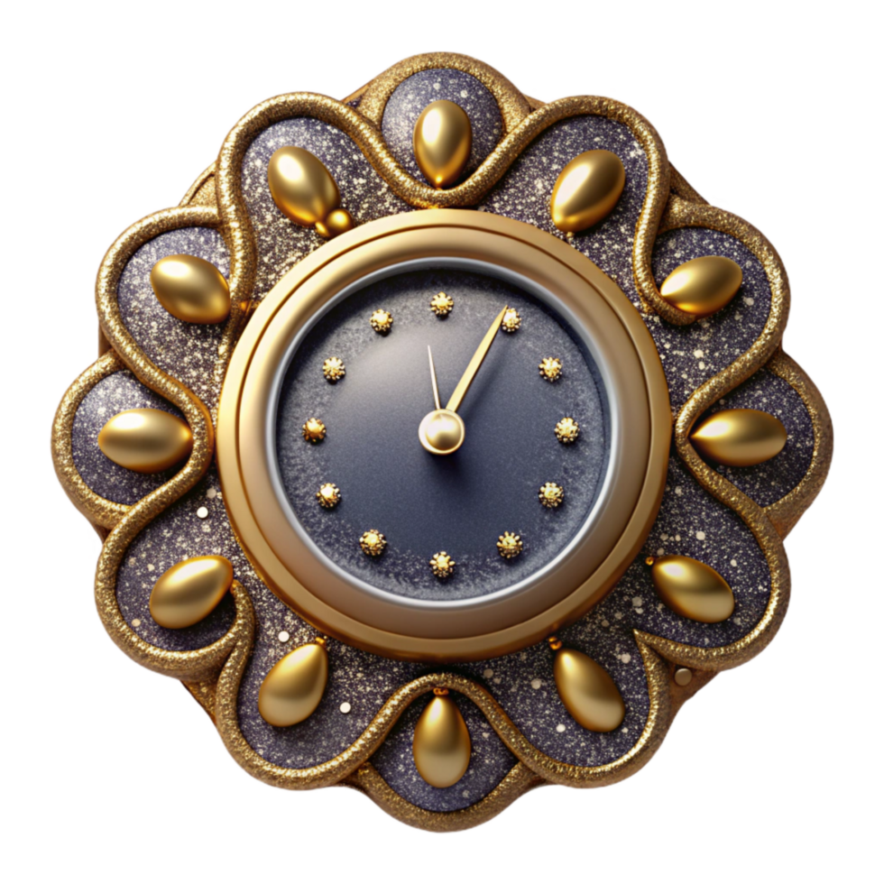 wonderful modern Vintage Clock Face Front View Transparent professional png