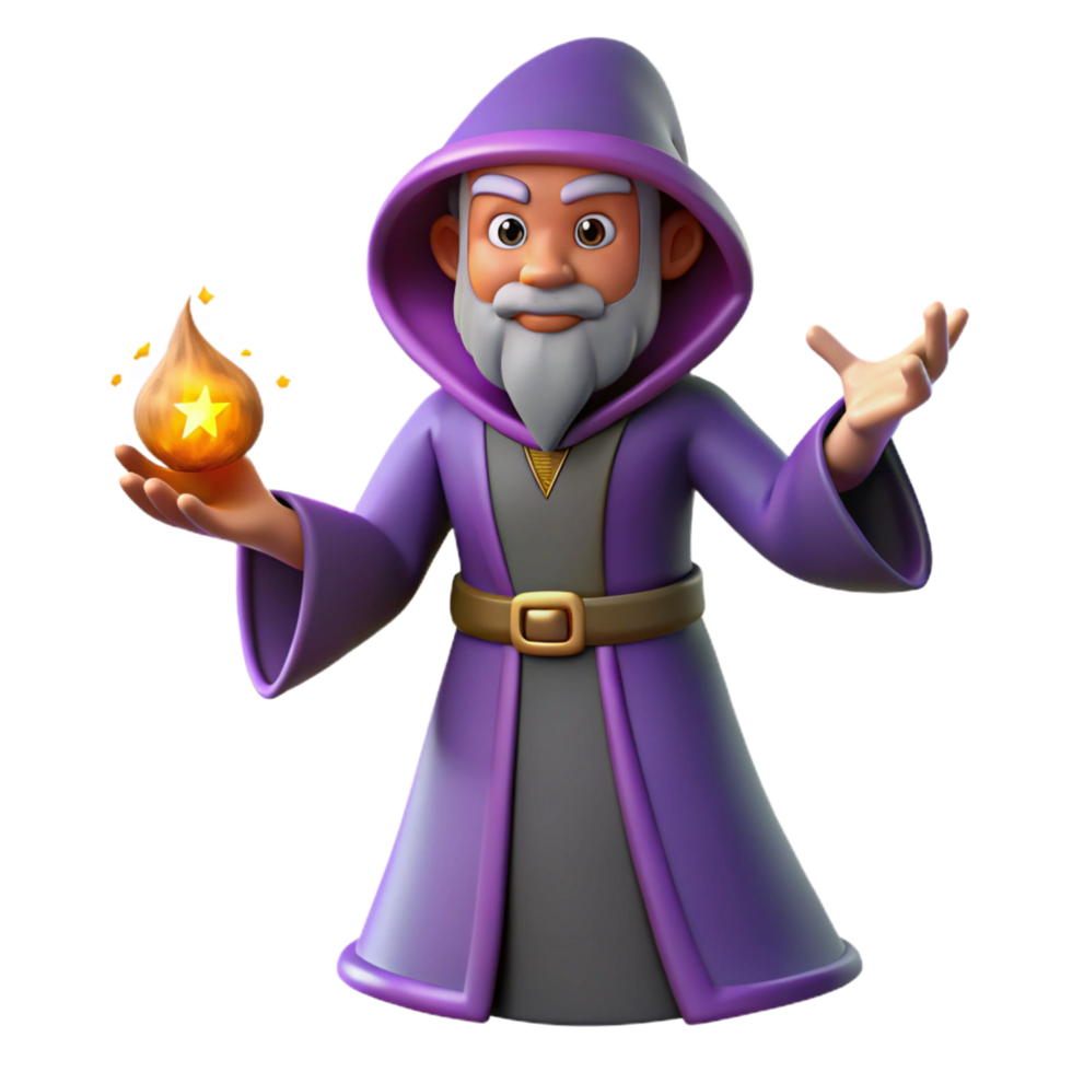 vibrant abstract Evil sorcerer, casting spell, genuine png