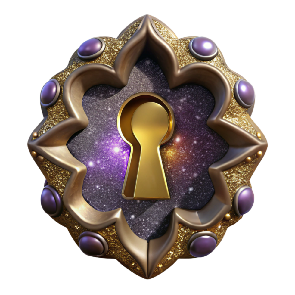 vibrant artistic Vintage Keyhole Front View Transparent Background genuine png