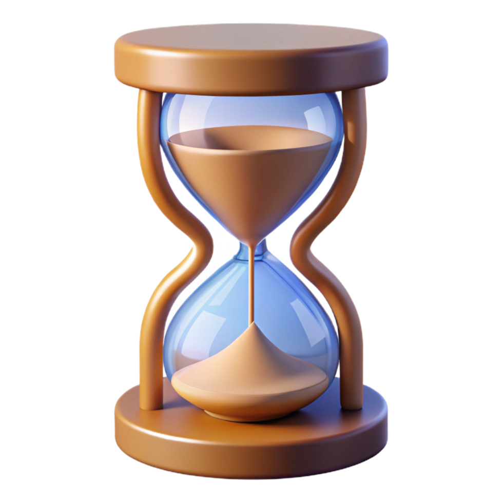 elegant traditional Hourglass, sand flowing, magical, genuine png