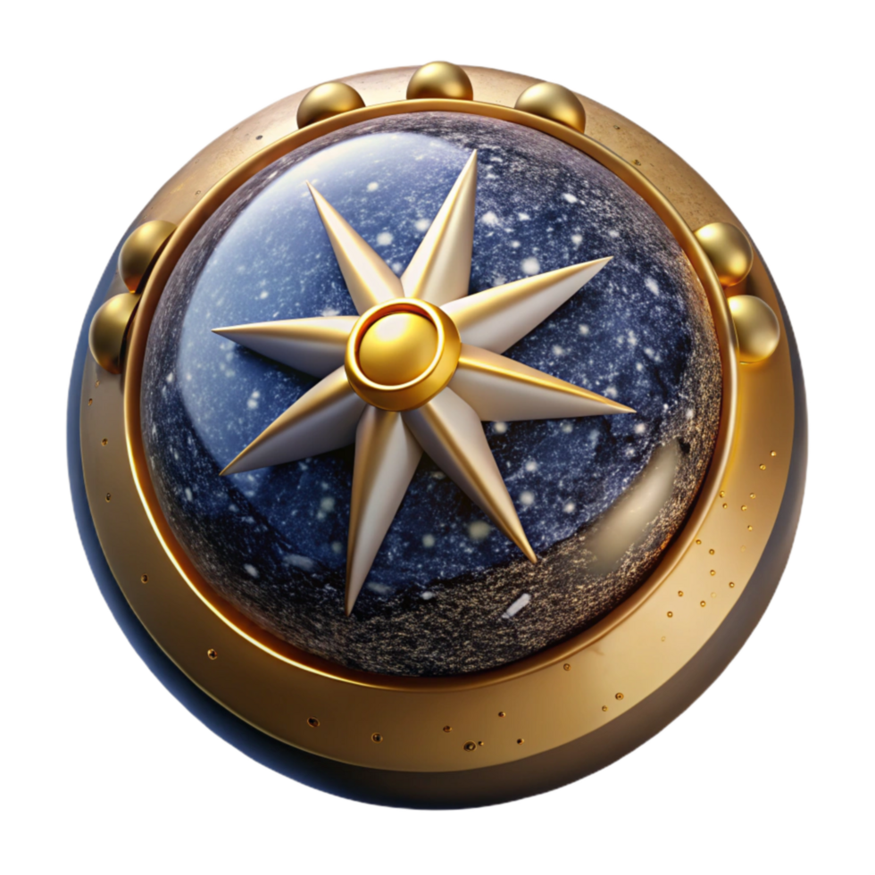 beautiful creative Vintage Map with Compass Rose Detail Isolated png
