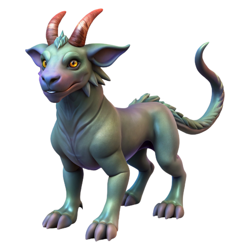 impressive abstract Fantasy creature, chimera, exclusive png