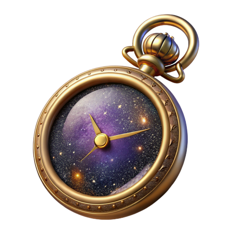 magnificent contemporary Vintage Pocket Watch Face Up Isolated authentic png