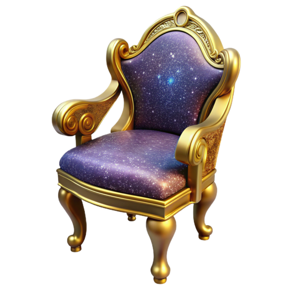 serene modern Vintage Wooden Chair Front Angle Isolated original png