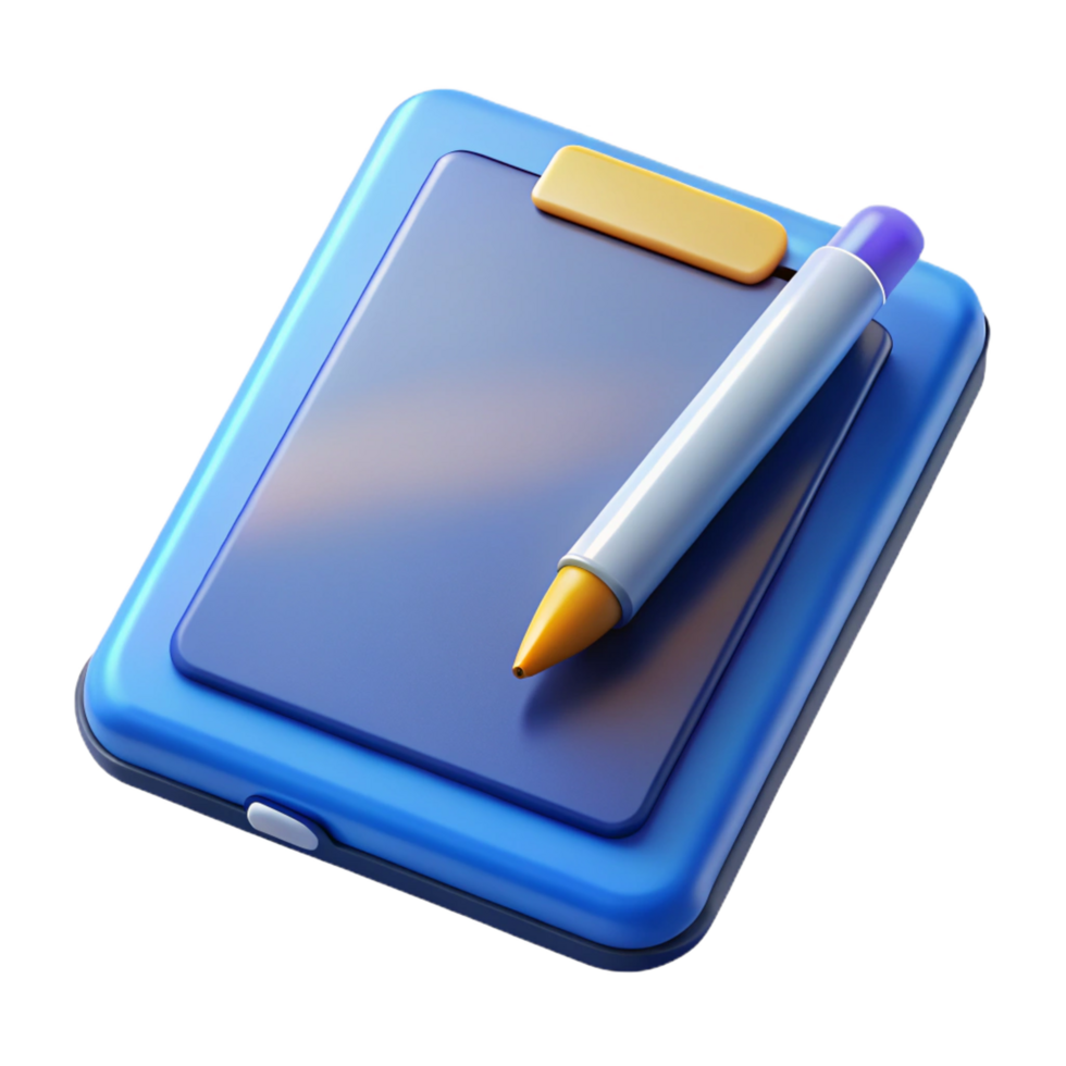 wonderful modern Tablet computer with stylus pen high resolution png