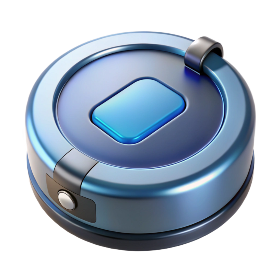 vibrant vintage Robot vacuum cleaner high resolution png
