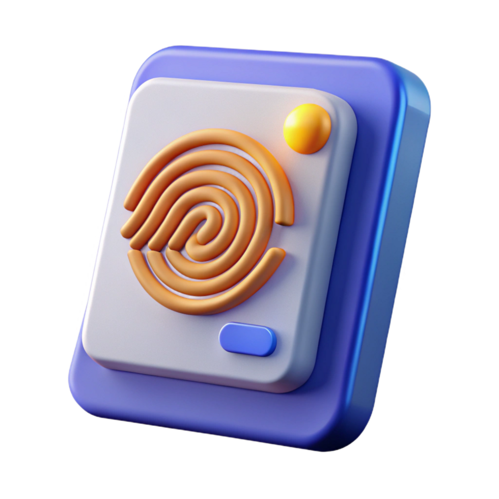 wonderful traditional Fingerprint scanner reading fingerprint genuine png