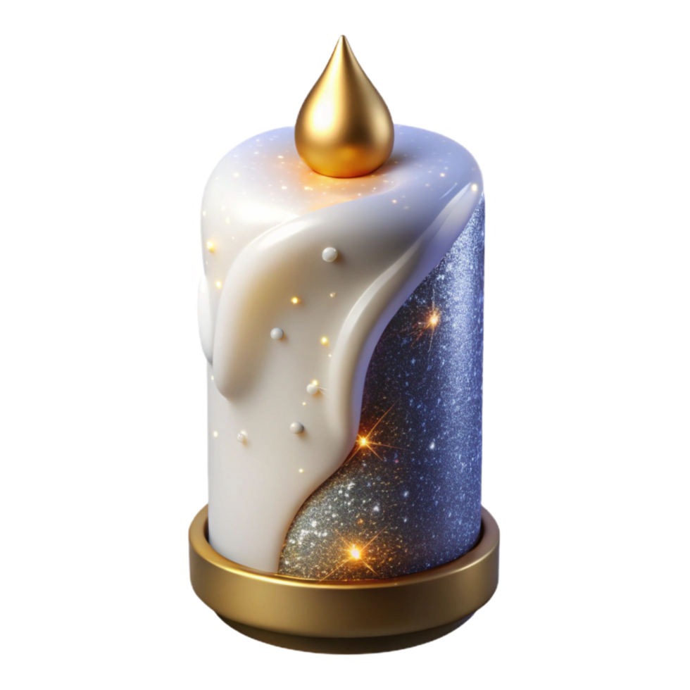 stunning creative White Candle Unlit Isolated Transparent high quality png
