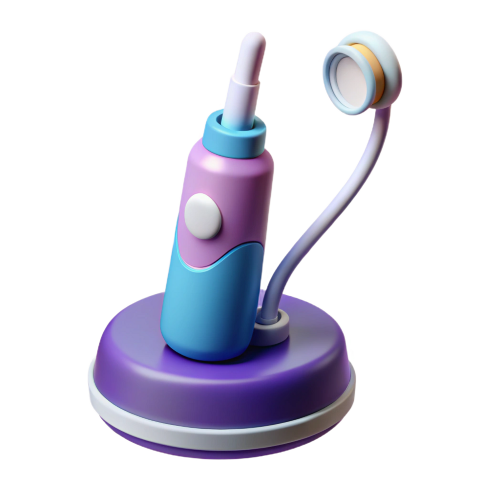 stunning artistic Electric toothbrush with charging base high resolution png