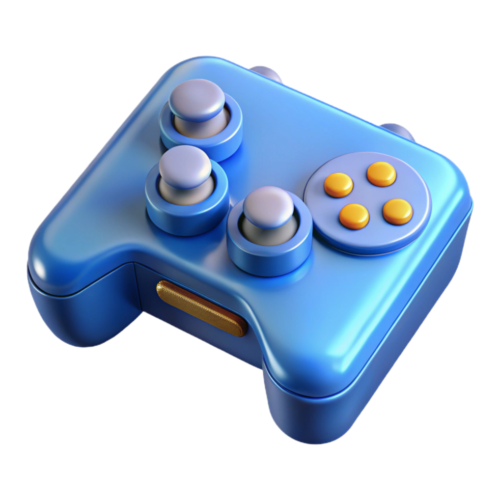 vibrant artistic Gaming console with controller authentic png