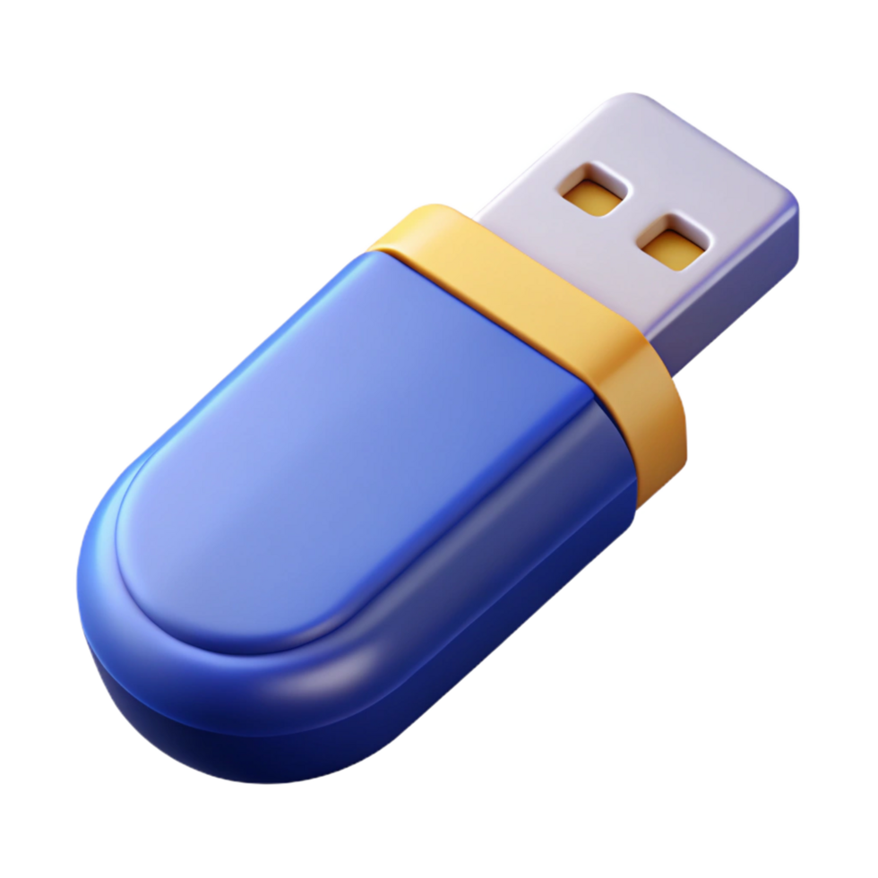 wonderful traditional USB flash drive with data storage 4K png