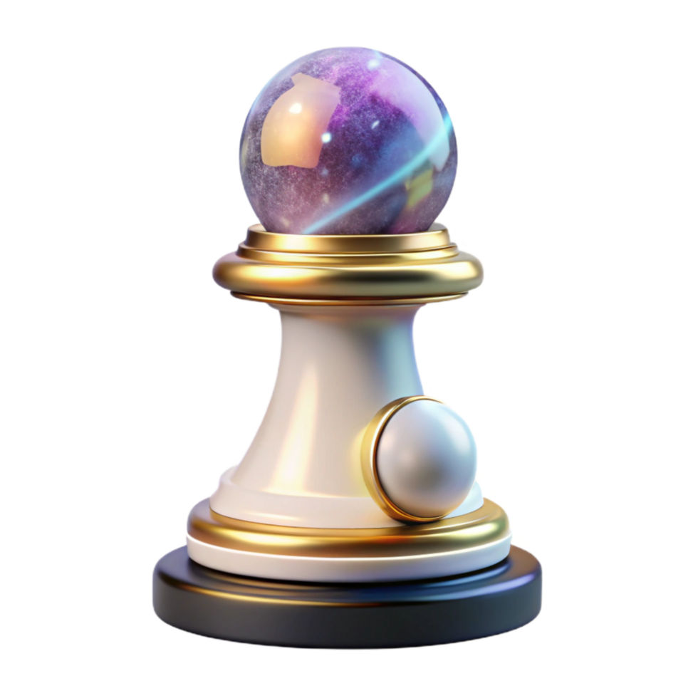 dramatic artistic White Chess Pawn Front View Element high resolution png