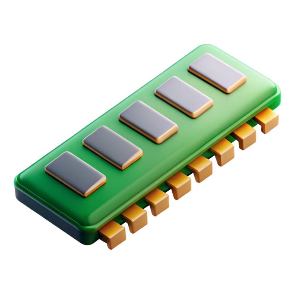 magnificent minimalist RAM module for computer memory original png