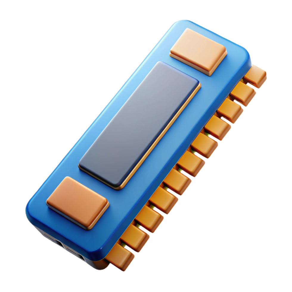 vibrant artistic RAM module for computer memory professional png