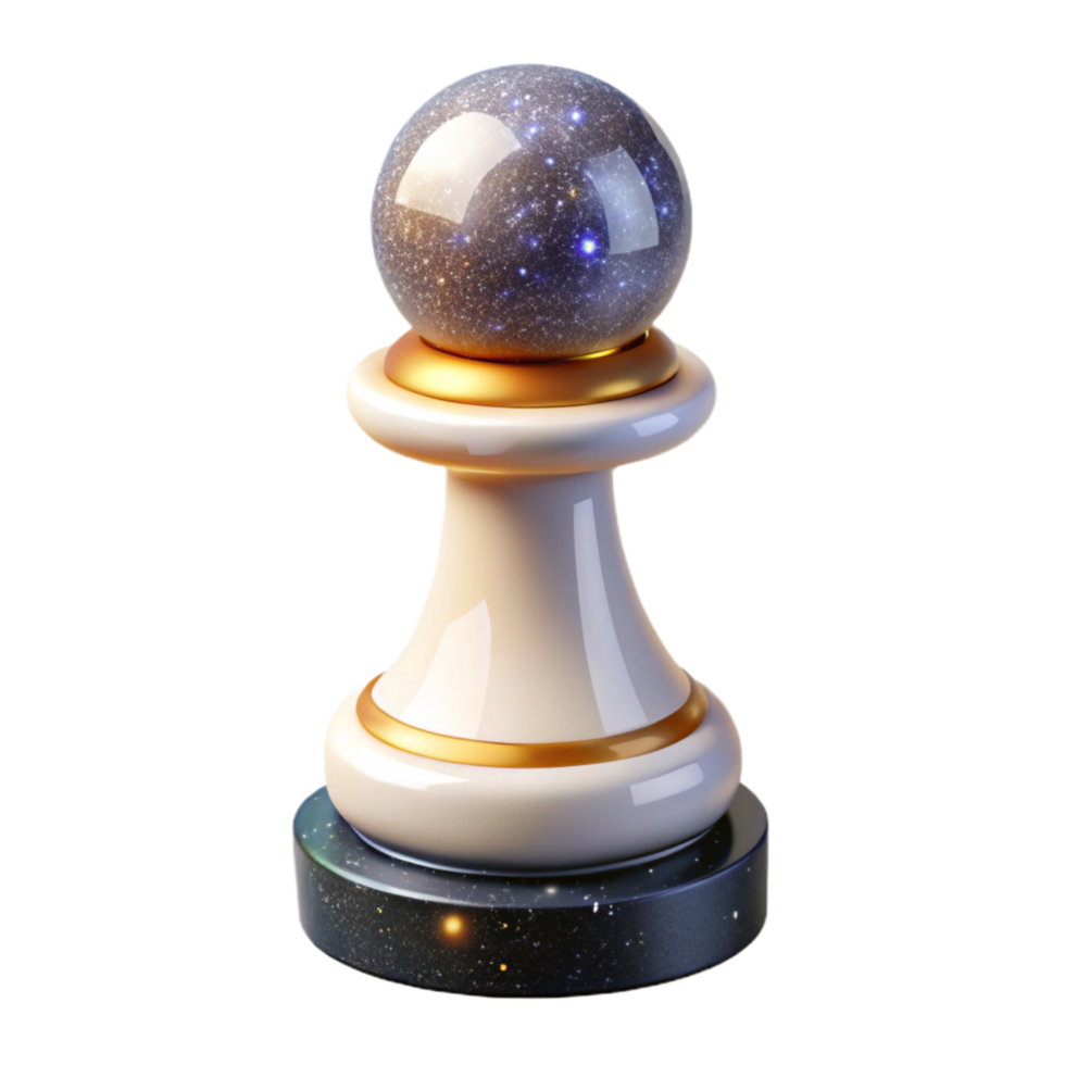 vibrant rustic White Chess Pawn Isolated Transparent authentic png