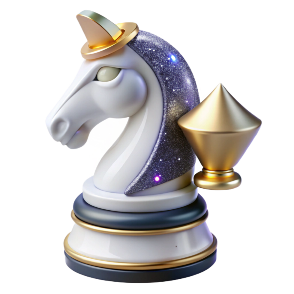 wonderful modern White Chess Piece Knight Transparent Background original png