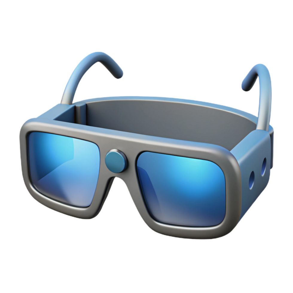 vibrant minimalist Smart glasses with augmented reality display high resolution png