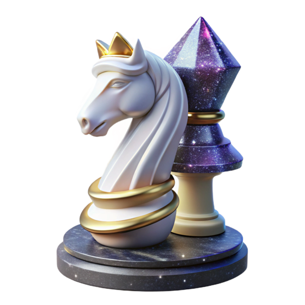 wonderful abstract White Chess Piece Knight Transparent Background original png