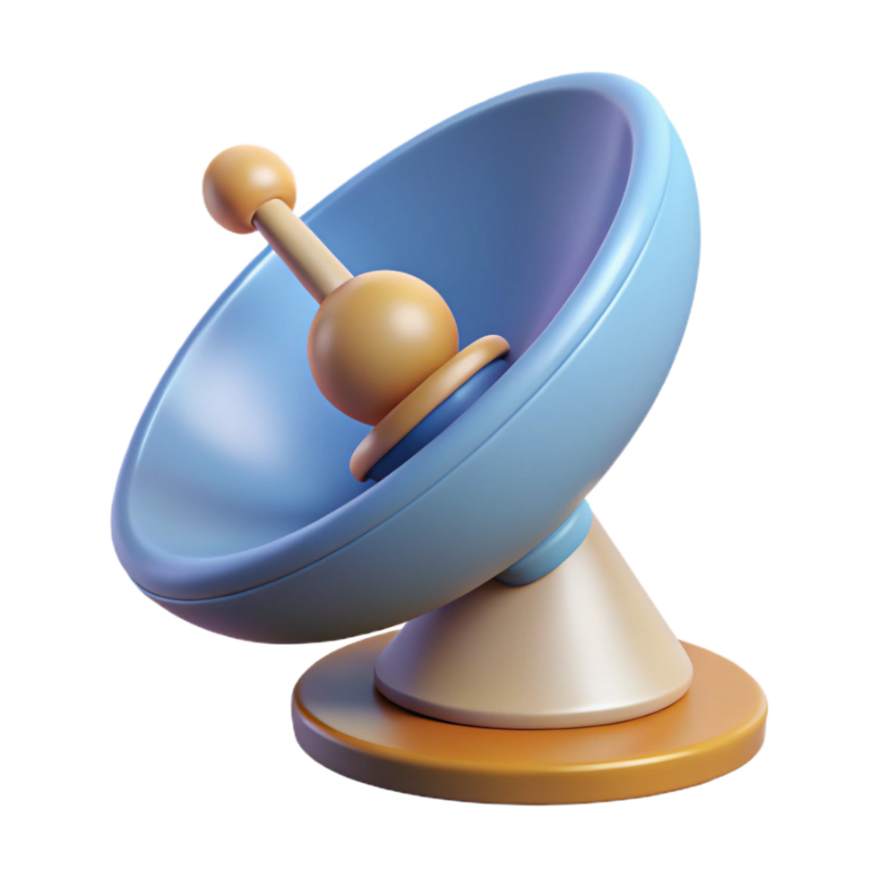 beautiful creative Satellite dish receiving signal high quality png