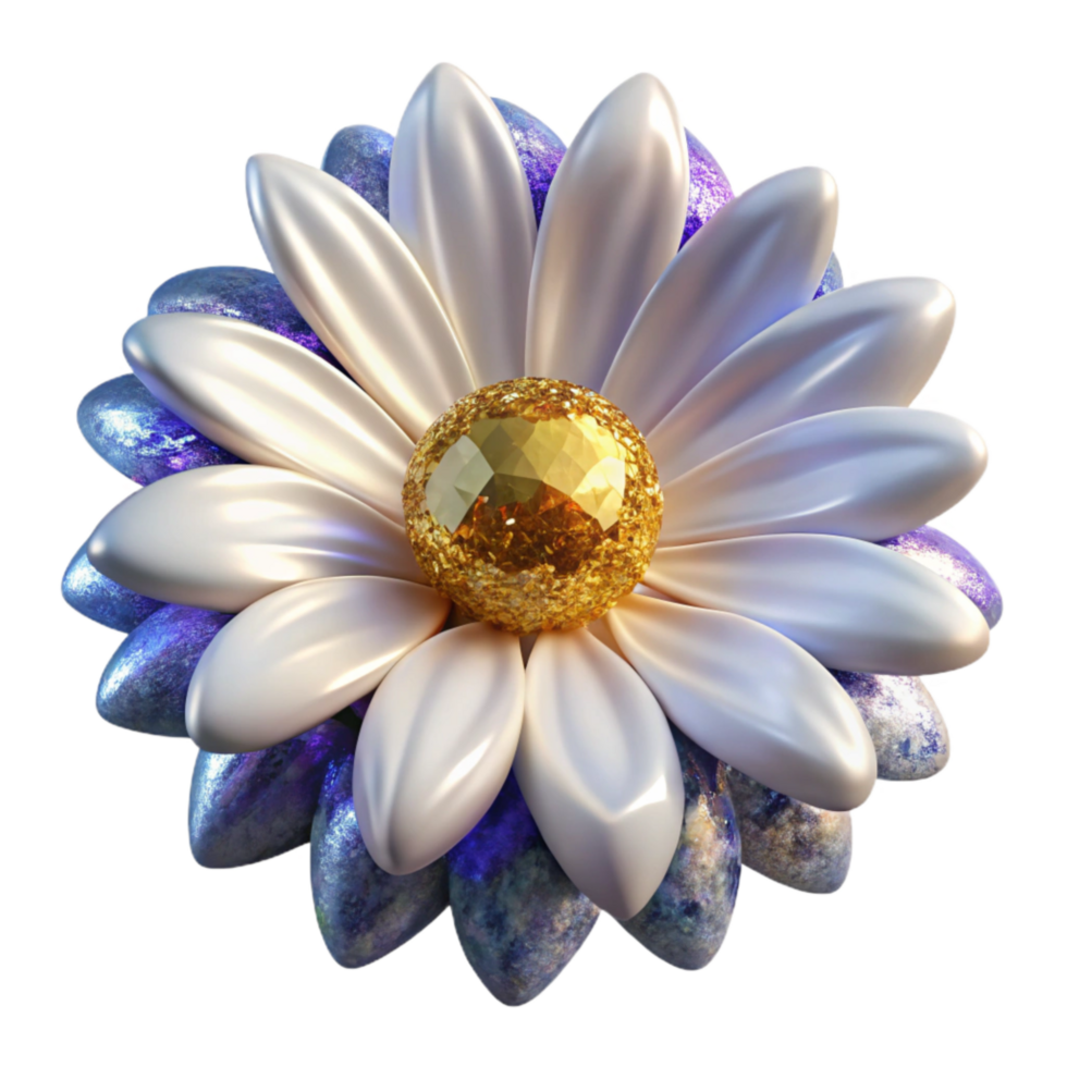 extraordinary rustic White Daisy Flower Front View Transparent Background Cutout high quality png
