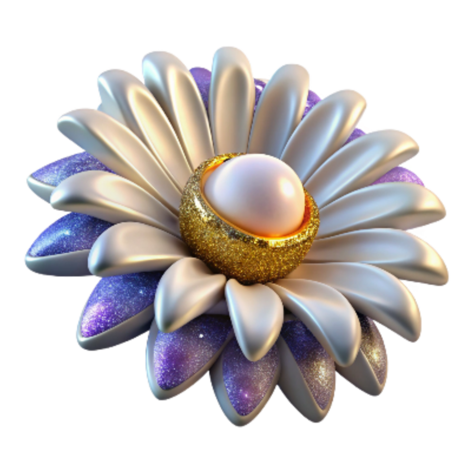 magnificent traditional White Daisy Front View Isolated Transparent Background exclusive png