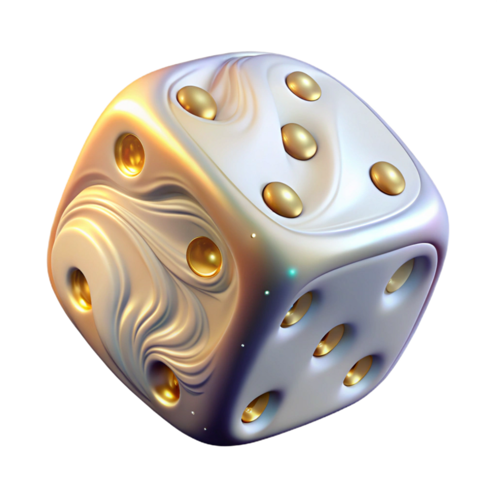 extraordinary abstract White Dice Isolated Transparent Background authentic png