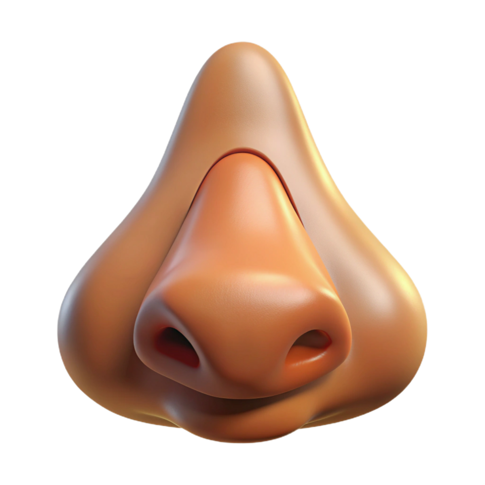 impressive classic Close-up of human nose, high quality png