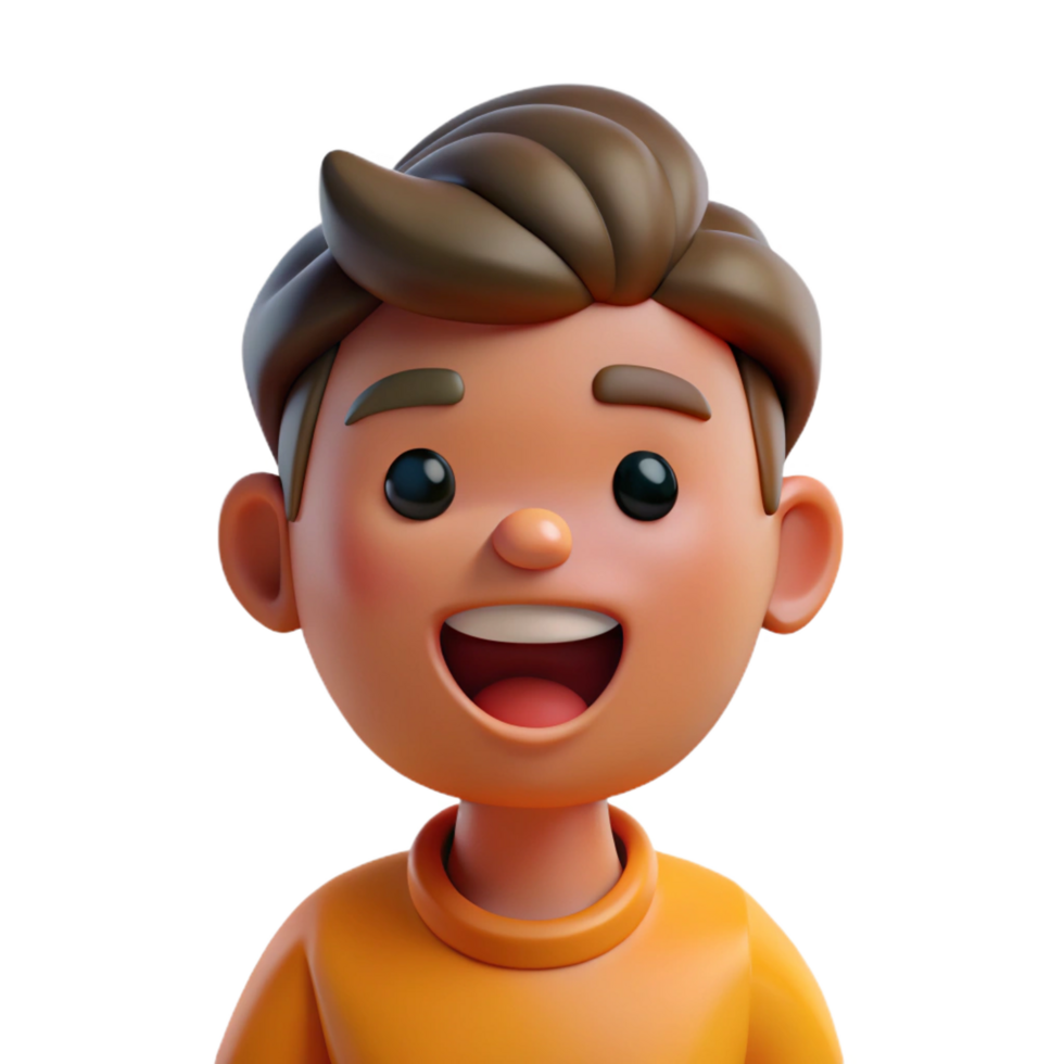 wonderful rustic Cartoon character, happy expression, high resolution png