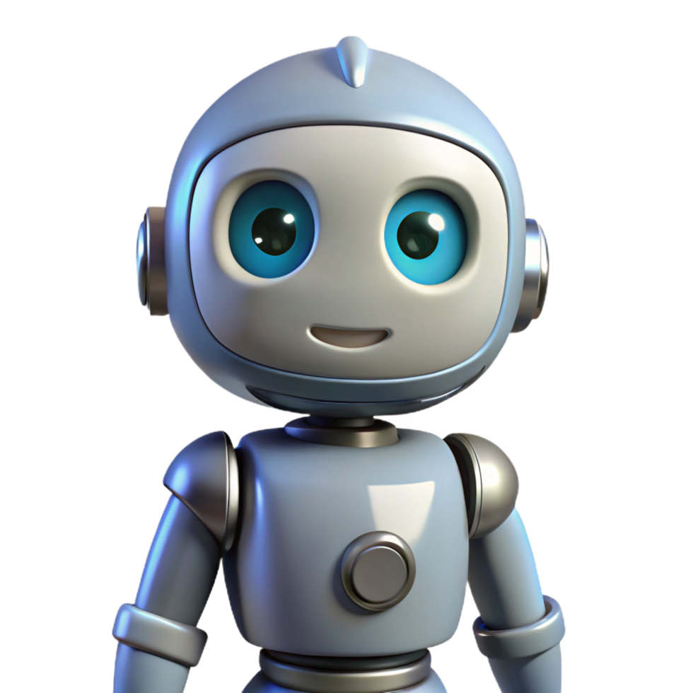 wonderful artistic Robot character, neutral expression, detailed png