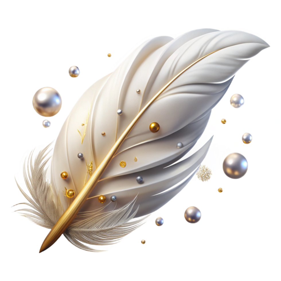 beautiful creative White Feather Soft Lighting Isolated original png