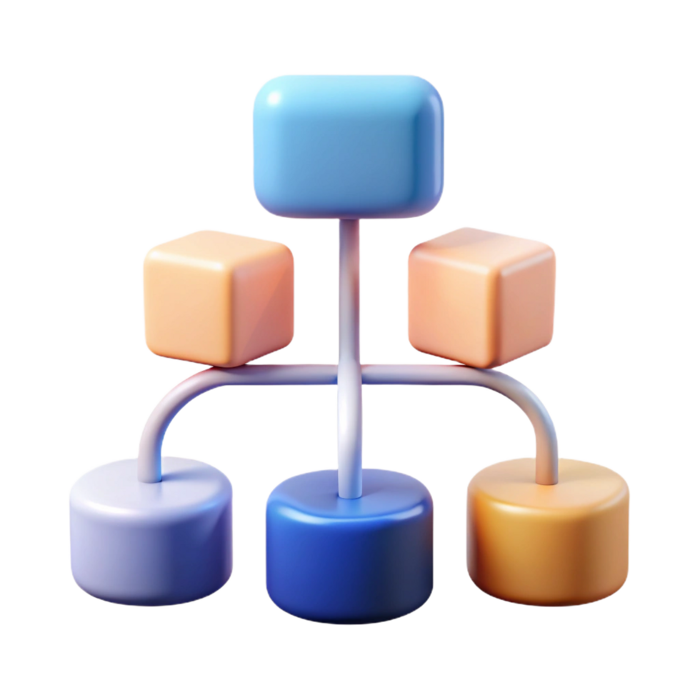 impressive minimalist A single, abstract representation of data flow, original png