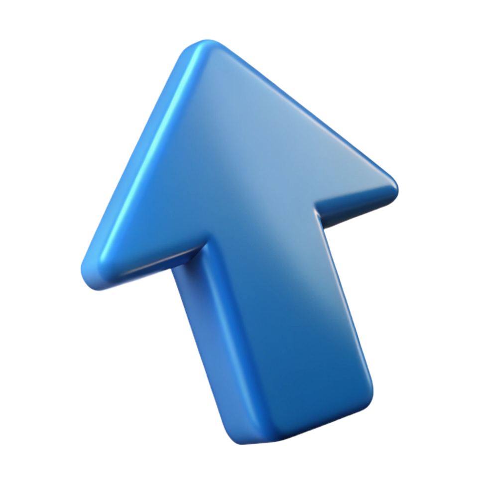 stunning creative A single, stylized arrow pointing upwards, authentic png