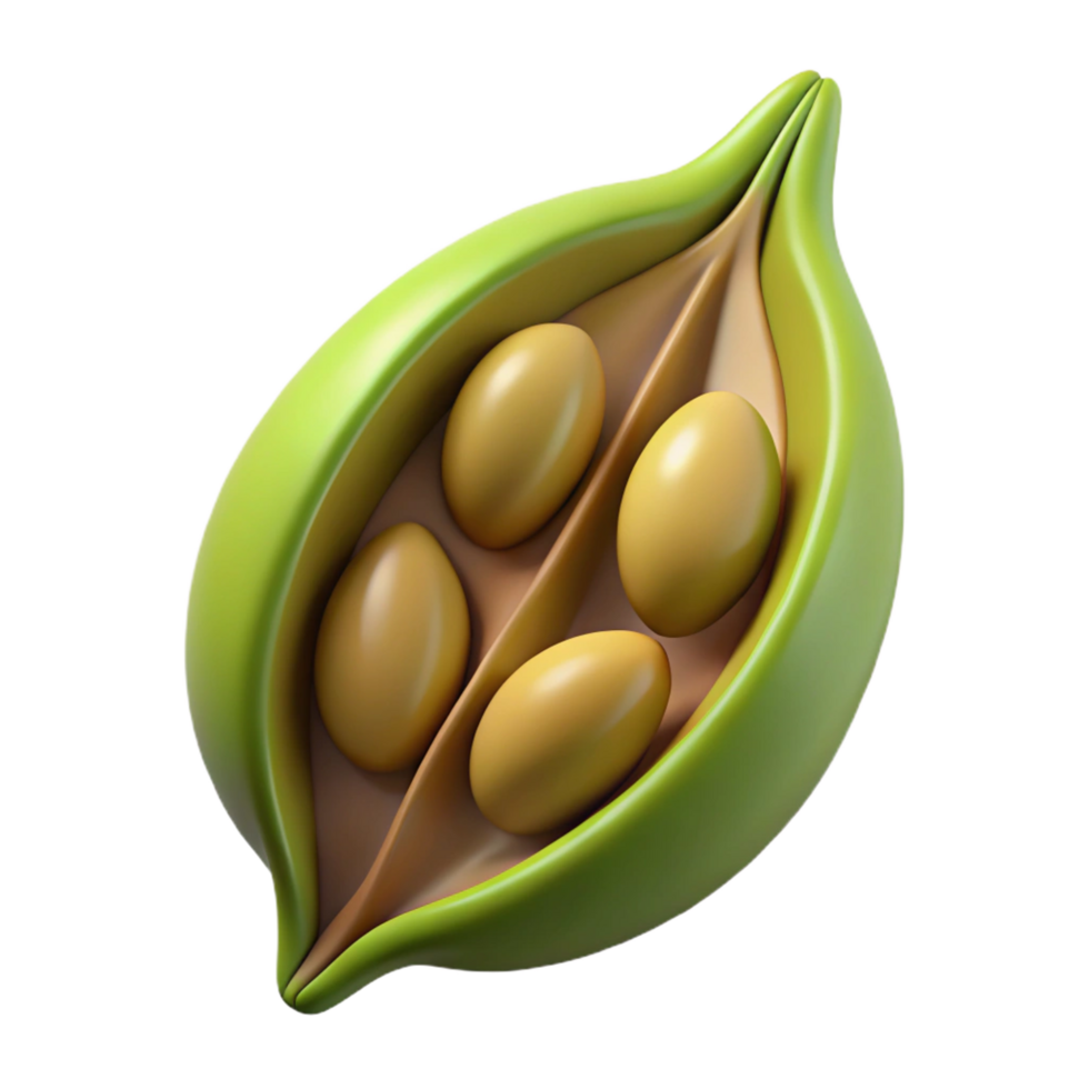 extraordinary classic A single, stylized seed pod with abstract seeds, professional png