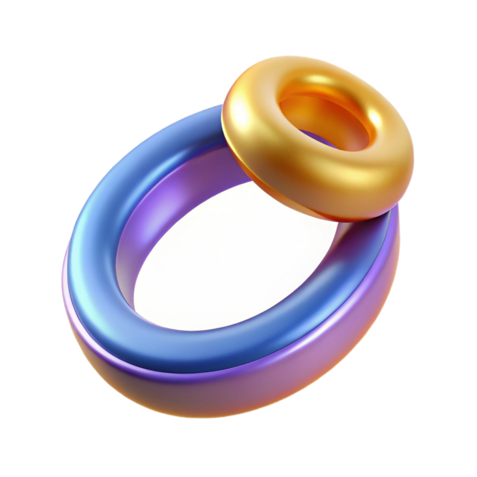magnificent traditional A single, stylized wedding ring with abstract design, original png
