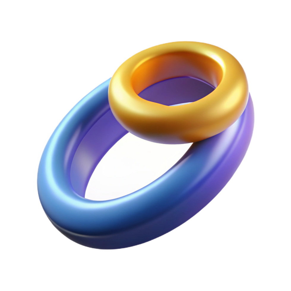 impressive artistic A single, stylized wedding ring with abstract design, genuine png