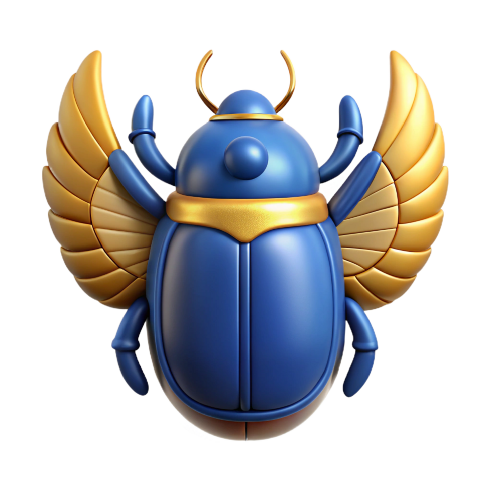 stunning rustic Scarab beetle, Egyptian symbol of rebirth original png
