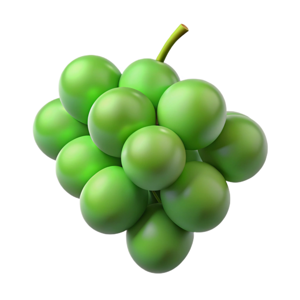 wonderful minimalist Bunch of green grapes exclusive png
