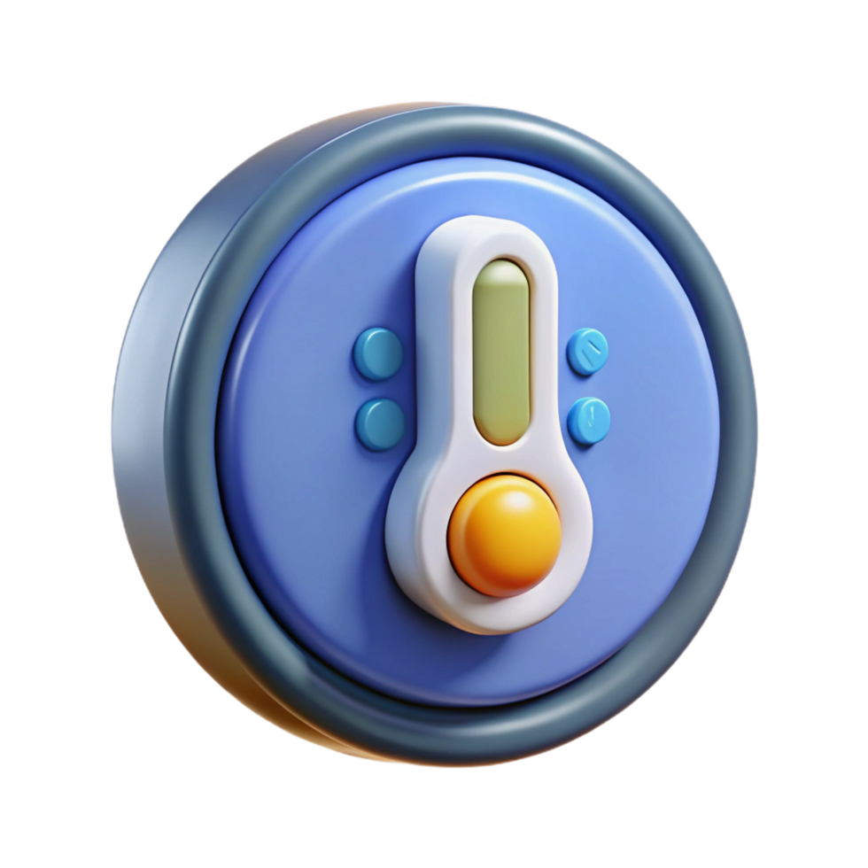 magnificent artistic Smart thermostat, temperature control professional png