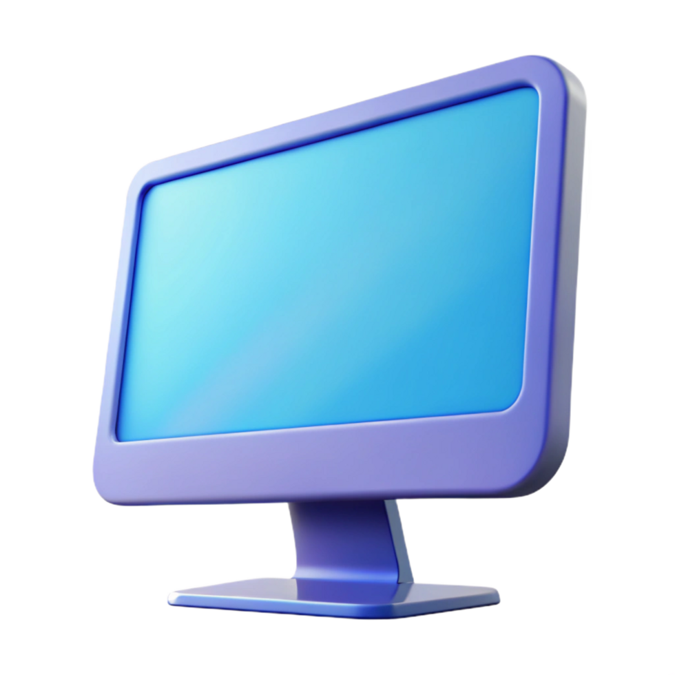 stunning modern Computer monitor, wide screen professional png