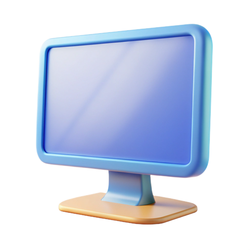 elegant abstract Computer monitor, wide screen professional png