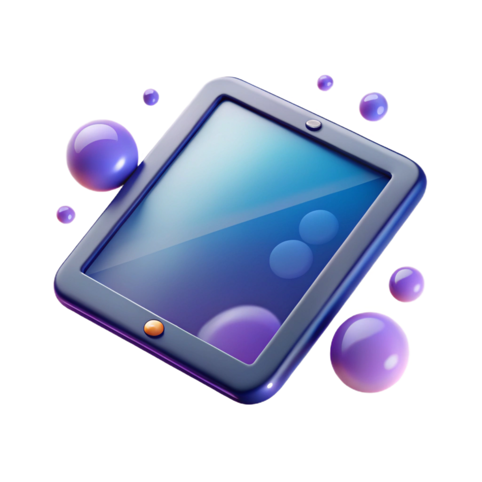 serene rustic Tablet computer, digital drawing exclusive png