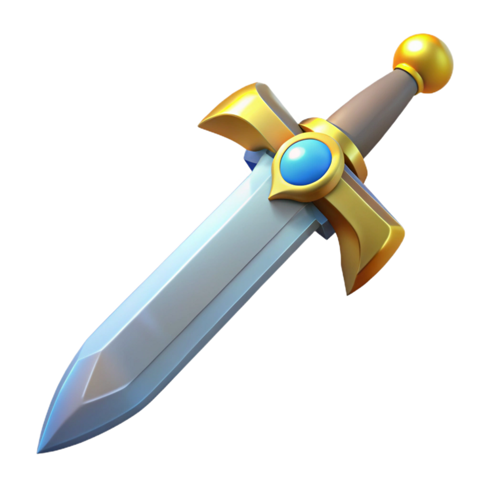 impressive classic Excalibur, King Arthur's legendary sword professional png