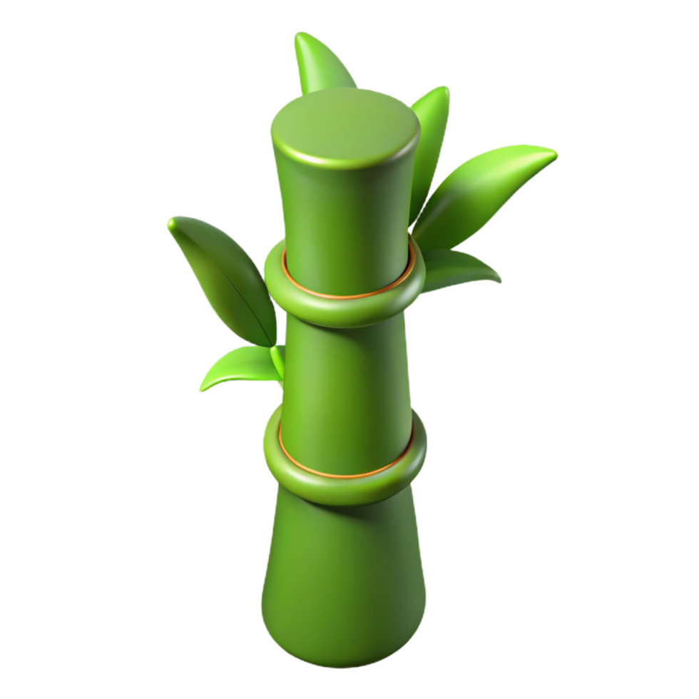 stunning contemporary Green bamboo stalk premium png