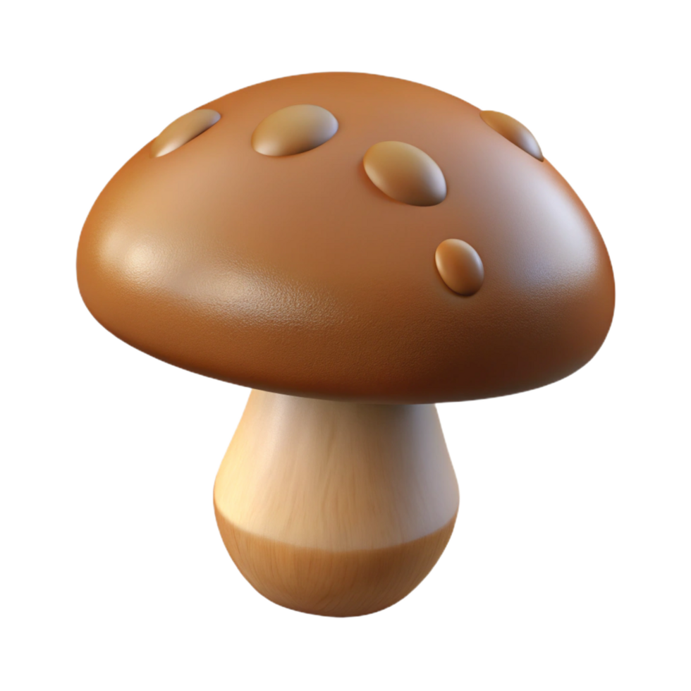 magnificent rustic One brown mushroom high resolution png